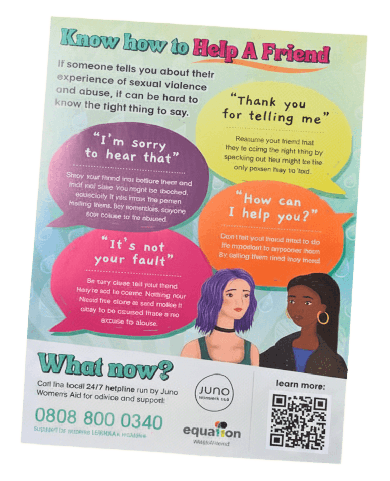 Help A Friend Campaign Posters