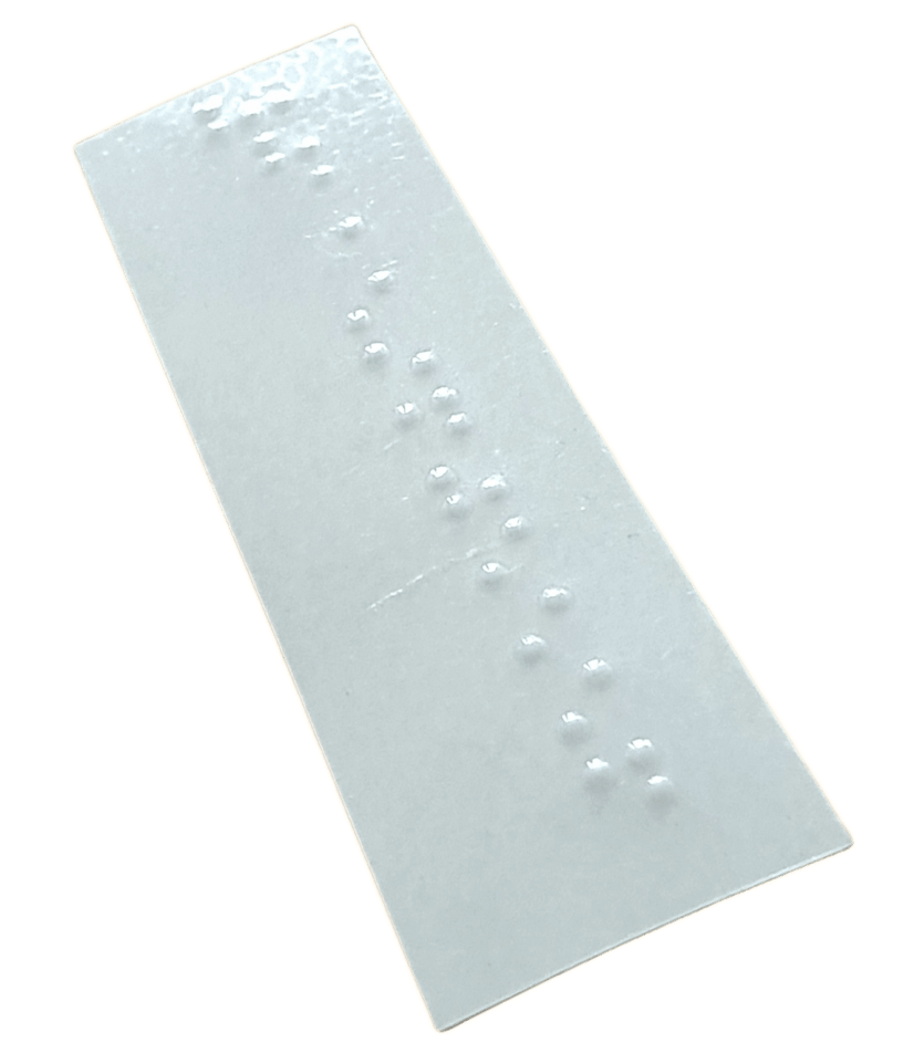 Domestic abuse - Braille Helpline card - for women - supplied singularly