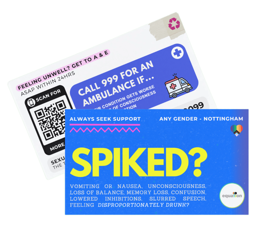 Spiking information card (blue) - supplied singularly